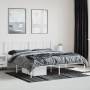 Estructura de cama con cabecero metal blanca 200x200 cm de vidaXL, Camas y somieres - Ref: Foro24-352536, Precio: 97,41 €, De...