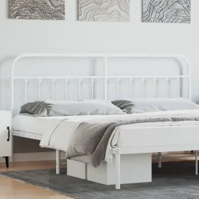 White metal headboard 200 cm by vidaXL, Headboards and footboards - Ref: Foro24-352665, Price: 46,66 €, Discount: %