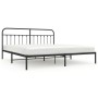 Estructura de cama con cabecero metal negro 193x203 cm de vidaXL, Camas y somieres - Ref: Foro24-352584, Precio: 129,75 €, De...