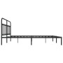 Estructura de cama con cabecero metal negro 193x203 cm de vidaXL, Camas y somieres - Ref: Foro24-352584, Precio: 129,75 €, De...