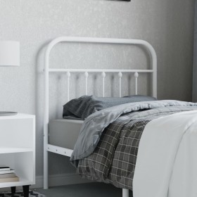 Cabecero de metal blanco 90 cm de vidaXL, Cabeceros y pies de cama - Ref: Foro24-352655, Precio: 33,80 €, Descuento: %