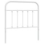 Cabecero de metal blanco 90 cm de vidaXL, Cabeceros y pies de cama - Ref: Foro24-352655, Precio: 33,80 €, Descuento: %