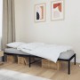 Estructura de cama de metal negro 80x200 cm de vidaXL, Camas y somieres - Ref: Foro24-350837, Precio: 70,58 €, Descuento: %