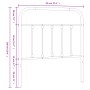 Cabecero de metal blanco 90 cm de vidaXL, Cabeceros y pies de cama - Ref: Foro24-352655, Precio: 33,80 €, Descuento: %
