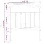 White metal headboard 90 cm by vidaXL, Headboards and footboards - Ref: Foro24-352655, Price: 33,19 €, Discount: %