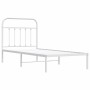 Estructura de cama de metal con cabecero blanco 90x190 cm de vidaXL, Camas y somieres - Ref: Foro24-352619, Precio: 68,39 €, ...
