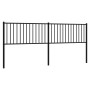 Cabecero de metal negro 200 cm de vidaXL, Cabeceros y pies de cama - Ref: Foro24-350902, Precio: 42,58 €, Descuento: %