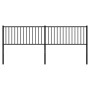 Cabecero de metal negro 200 cm de vidaXL, Cabeceros y pies de cama - Ref: Foro24-350902, Precio: 42,58 €, Descuento: %