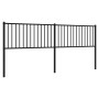 Cabecero de metal negro 200 cm de vidaXL, Cabeceros y pies de cama - Ref: Foro24-350902, Precio: 42,58 €, Descuento: %