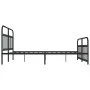 Black metal headboard and footboard bed frame 183x213cm by vidaXL, Beds and slatted bases - Ref: Foro24-352601, Price: 147,96...