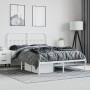 Estructura de cama con cabecero metal blanca 140x200 cm de vidaXL, Camas y somieres - Ref: Foro24-352628, Precio: 99,47 €, De...