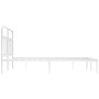 Estructura de cama con cabecero metal blanca 140x200 cm de vidaXL, Camas y somieres - Ref: Foro24-352628, Precio: 99,47 €, De...