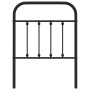 Cabecero de metal negro 75 cm de vidaXL, Cabeceros y pies de cama - Ref: Foro24-352604, Precio: 28,50 €, Descuento: %
