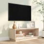 Mueble de TV de madera maciza de pino 90x35x35 cm en Muebles TV | Comprar online en Foru.es