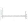 Estructura cama metal con cabecero y pie cama blanca 100x200 cm de vidaXL, Camas y somieres - Ref: Foro24-352640, Precio: 100...