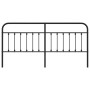 Cabecero de metal negro 193 cm de vidaXL, Cabeceros y pies de cama - Ref: Foro24-352615, Precio: 47,09 €, Descuento: %