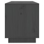 Mueble de TV de madera maciza de pino gris 74x34x40 cm en Muebles TV | Comprar online en Foru.es