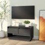 Mueble de TV de madera maciza de pino gris 74x34x40 cm en Muebles TV | Comprar online en Foru.es