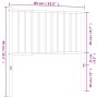 Cabecero de metal negro 80 cm de vidaXL, Cabeceros y pies de cama - Ref: Foro24-350891, Precio: 21,59 €, Descuento: %