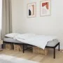 Estructura de cama de metal negro 90x190 cm de vidaXL, Camas y somieres - Ref: Foro24-350838, Precio: 63,00 €, Descuento: %