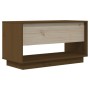 Mueble de TV madera maciza de pino marrón miel 74x34x40 cm en Muebles TV | Comprar online en Foru.es
