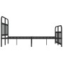 Estructura de cama cabecero y estribo metal negro 140x200 cm de vidaXL, Camas y somieres - Ref: Foro24-352597, Precio: 130,12...