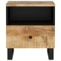 Mesita de noche madera maciza mango y madera contrachapada de vidaXL, Mesitas de noche - Ref: Foro24-350648, Precio: 74,54 €,...