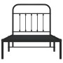 Estructura de cama con cabecero metal negro 90x190 cm de vidaXL, Camas y somieres - Ref: Foro24-352570, Precio: 76,77 €, Desc...