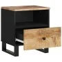 Mesita de noche madera maciza mango y madera contrachapada de vidaXL, Mesitas de noche - Ref: Foro24-350648, Precio: 74,54 €,...