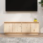 Mueble de TV de madera maciza de pino 110x34x40 cm en Muebles TV | Comprar online en Foru.es