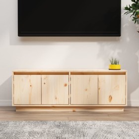Mueble de TV de madera maciza de pino 110x34x40 cm en Muebles TV | Comprar online en Foru.es