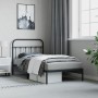 Estructura de cama con cabecero metal negro 100x190 cm de vidaXL, Camas y somieres - Ref: Foro24-352572, Precio: 80,69 €, Des...
