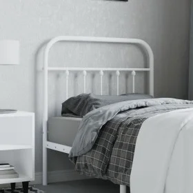 White metal headboard 80 cm by vidaXL, Headboards and footboards - Ref: Foro24-352654, Price: 28,86 €, Discount: %