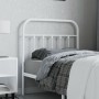 Cabecero de metal blanco 80 cm de vidaXL, Cabeceros y pies de cama - Ref: Foro24-352654, Precio: 29,33 €, Descuento: %