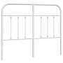 Cabecero de metal blanco 120 cm de vidaXL, Cabeceros y pies de cama - Ref: Foro24-352658, Precio: 41,21 €, Descuento: %