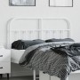 Cabecero de metal blanco 120 cm de vidaXL, Cabeceros y pies de cama - Ref: Foro24-352658, Precio: 41,21 €, Descuento: %