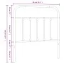 Kopfteil aus weißem Metall, 80 cm von vidaXL, Kopf- und Fußteile - Ref: Foro24-352654, Preis: 28,86 €, Rabatt: %