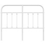 Cabecero de metal blanco 120 cm de vidaXL, Cabeceros y pies de cama - Ref: Foro24-352658, Precio: 41,21 €, Descuento: %
