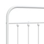 Cabecero de metal blanco 120 cm de vidaXL, Cabeceros y pies de cama - Ref: Foro24-352658, Precio: 41,21 €, Descuento: %