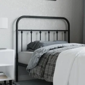 Kopfteil aus schwarzem Metall, 100 cm von vidaXL, Kopf- und Fußteile - Ref: Foro24-352607, Preis: 30,09 €, Rabatt: %