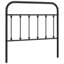 Kopfteil aus schwarzem Metall, 100 cm von vidaXL, Kopf- und Fußteile - Ref: Foro24-352607, Preis: 30,09 €, Rabatt: %