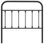 Kopfteil aus schwarzem Metall, 100 cm von vidaXL, Kopf- und Fußteile - Ref: Foro24-352607, Preis: 30,09 €, Rabatt: %