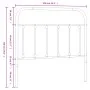 Kopfteil aus schwarzem Metall, 100 cm von vidaXL, Kopf- und Fußteile - Ref: Foro24-352607, Preis: 30,09 €, Rabatt: %