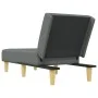 Sofá diván de tela gris oscuro de vidaXL, Divanes - Ref: Foro24-352823, Precio: 151,47 €, Descuento: %