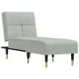 Sofá diván de terciopelo gris claro de vidaXL, Divanes - Ref: Foro24-352808, Precio: 176,71 €, Descuento: %
