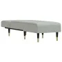 Sofá diván de terciopelo gris claro de vidaXL, Divanes - Ref: Foro24-352808, Precio: 176,71 €, Descuento: %