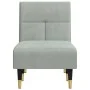 Sofá diván de terciopelo gris claro de vidaXL, Divanes - Ref: Foro24-352808, Precio: 176,71 €, Descuento: %