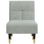 Sofá diván de terciopelo gris claro de vidaXL, Divanes - Ref: Foro24-352808, Precio: 157,03 €, Descuento: %