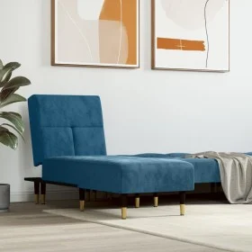 Sofá diván de terciopelo azul de vidaXL, Divanes - Ref: Foro24-352807, Precio: 165,35 €, Descuento: %