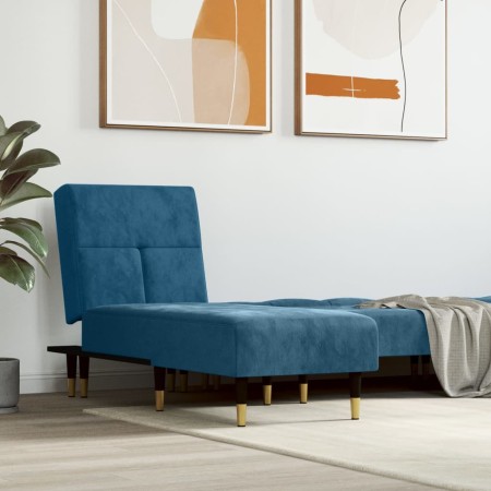 Sofá diván de terciopelo azul de vidaXL, Divanes - Ref: Foro24-352807, Precio: 168,43 €, Descuento: %